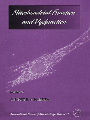 cover image of Mitochondrial Function and Dysfunction